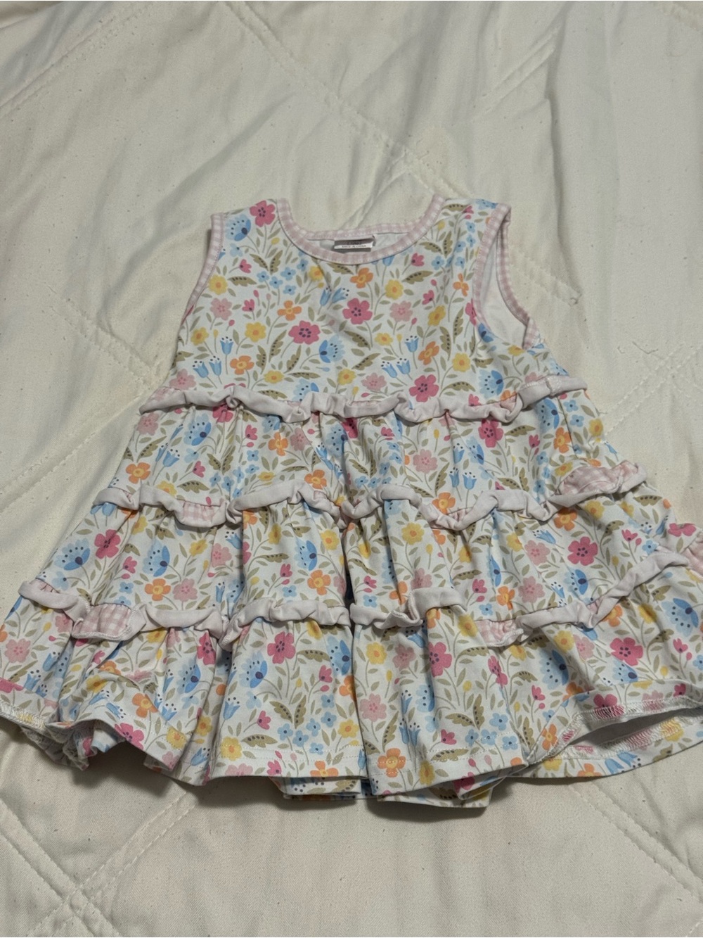 Stitchy fish 12m floral dress